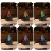 Tevorex 280ml Flame Aroma Diffuser USB Air Humidifier Colorful Atmosphere Light Bonfire Essential Oil Aroma Diffuser 7 Colors Light for Home Office Bedroom