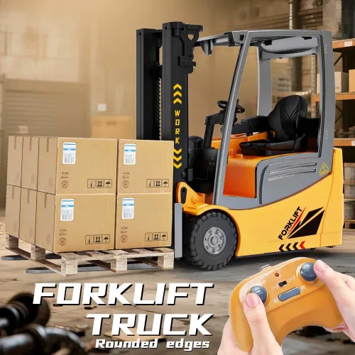 YD001 RTR 1/50 2.4G RC Car Forklift Truck Simulation Crane Loader Remote Controlled Full Direction Engineering Vehicle Desktop Toys Model Collection Gift For Boys