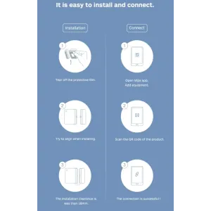 Xiaomi Mijia Opening and Closing Record Notification Door and Window Sensor 2 Smart Connection Mijia/Xiaomi Home App
