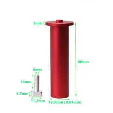 20mm Dog Hole Woodworking Table Limit Blocks 1pc Aluminum Alloy Guide Rail Track Workbench Peg Brake Bench Clamp