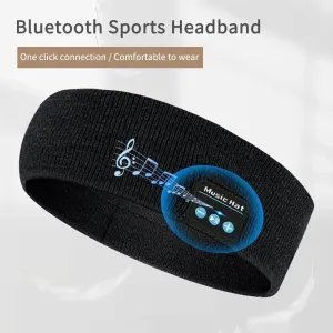 KALOAWireless Stereo Bluetooth V5.0 Headphones Headband Charging Removable Washable Sweat-absorbent Sports Bandana Music Knit Eye Mask