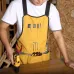Heavy Duty Canvas Work Apron 21 Pockets Tool Organizer Adjustable Straps Magnetic Holder Carpenter Workshop Mechanic Gardener DIY Crafts