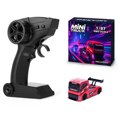 MCARRO MC081 1:87 Mini RC Car Support App Remote Controlled LED Light Vehicle Desktop Toys Model Collection Gift For Boys