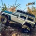YIKONG YK4107 1/10 2.4G 4WD RC Car Rock Crawler Two Speed Differential Lock LCG Chassis Tank Turn LED Lights Monster Off-Road Pickup Climbing Truck Vehicles Models Electric Remote Control Simulation Toys