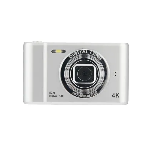 4K Digital Camera Travel Selfie Camara 50 Megapixels HD Photography 2.4inch Screen Entry-Level Kids School Selfie Mini Retro Cam