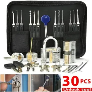 Professional Locksmith Toolkit Reliable Metal Practice Tools Set Ideal for Padlocks DIY Hand Hardware Kit