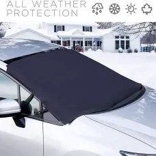 600D Oxford Cloth Car Front Windshield Snow Shield Cover Waterproof Warm Windshield Ice And Snow Cover Thick Snow Cover