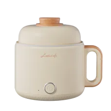 Littlelofa 1.6L Electric Cooker Household Mini Hot Pot 500W Cooking Pot For 1-2 People Home Kitchen Dormitory