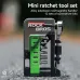 ROCKBRO12-in-1 Portable Mini Bicycle Repair Tools Kit Multifunction Aluminum Alloy Bike Ratchet Wrench Screwdriver Maintenance Set for Road MTB