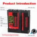 TOOLTOP ET605 LAN Network QC Cable Port Tester Pairing Check Switch Flash POE Withstand 60V Telephone Network Cable Line Finder
