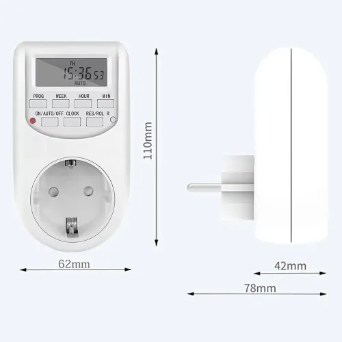 Digital EU Plug Timer Switch Programmable Power Socket 230V 10A 2300W Adjustable Weekly Kitchen Electronics Energy Saving Timer