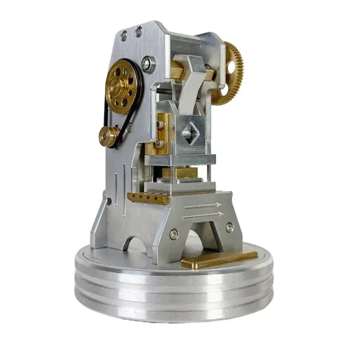 NIKOLATOY Miniature Punch Machine Model CNC Material Creative Desktop Ornaments Decoration Science Discovery Toys