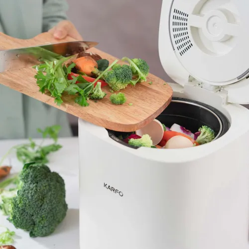 US Direct Karfo Ecostar S1 Smart Kitchen Waste Composter Eco-Friendly Electric Kitchen Compost Bin Sustainable Indoor Countertop Food Cycler