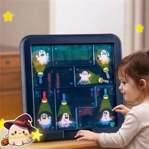 Puzzle Game Ghost Catcher / Police Catch Thieves Flashlight Catcher Board Games Brain Development Adventure Challenge Suitable for Preschool Children