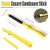 4PCS Sanding Sticks Set with Molded Plastic Handles for Wood Metal Plastic Auto Body Models Polishing Calcite Grit Manual Buffing Tools