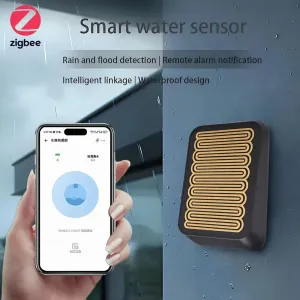 Smart Zigbe Rain Sensor Water Leak Sensor APP Remote Wireless Alarm Outdoor Rain Detection Weather for EWelink APP