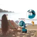 Portable Camping Fan 14.4-18V Battery Powered Clip On Fan 3 Speed Settings 2150-3300RPM Lightweight for Outdoor Stroller Tent