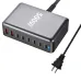 [GaN Tech]Bakeey YMX-500W 500W 8-Port USB PD Charger 2USB-A+6USB-C PD QC Fast Charging Desktop Charging Station EU Plug US Plug for iPhone 16 16 Pro 15 14 13 Pro Max for Huawei Mate XT for Xiaomi 15pro for Samsung Galaxy Z Flip6