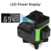 LED Display 4D 360 16 Line Green Light Laser Level Cross Self Leveling Measure Tool