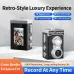 Retro Mini Digital Camera 200W Pixel 1080P HD Video 1.14 Inch Screen 120 Wide Angle Lens Vintage Style Portable Shooting Cam for Travel Vlogging
