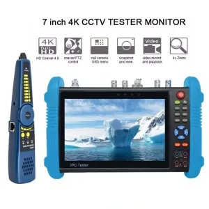 IPC-9800CADHS Plus+ 7inches 4K Camera Engineering Treasure Video Surveillance Tester for CCTV IPC Poe Tester