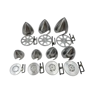 70mm/76mm/82mm/89mm/95mm/102mm/114mm/127mm Aluminium Metal Propeller Spinner for DLE Gasoline Engine RC Airplane