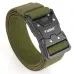 TUSH125cm Quick Release Tactical Belt Men Metal Buckle Nylon Elastic Girdle for Military Training Hiking Outdoor Work