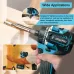 Drillpro 20+1 Brushless Electric Screwdriver 1000W Peak Torque with Dual Speed Capabilities Compatible with 18V Batteries Ideal for Steel and Woodworking Tools