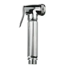 Brass Shattaf Douche Spray Bidet Toilet Shower Head Nozzle Holder Silver Bidet Cleaning Device