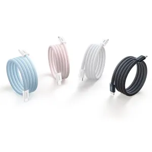 Baseus 100W Type-C to Type-C Magnetic Absorption Cable Fast Charging Data Transmission Tinned Copper Core Line 1M Long for iPhone 16 16 Pro 15 15 Pro Max for HUAWEI for OPPO for SAMSUNG