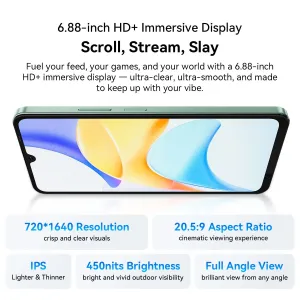Blackview SHARK 6 AI 5G 12GB/24GB 128GB 6.88 inch IPS 120Hz 16MP Camera 5000mAh 18W Fast Charging NFC Android 15 Unisoc T8100 Octa Core Smartphone