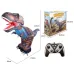 JF03 Inflatable Remote Control Dinosaur Santa Claus Model with 3D Light Effects Simulation Sound Children Toys Christmas Gift