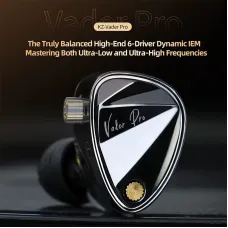 KZ Vader Pro Earbuds 3.5mm Wired Earphone 6 Dynamic Units Ultra-low and Ultra-high Frequency Dynamic Deep Bass In Ear Monitor Headphone