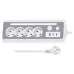 European Power Strip 4 Sockets with USB and Type-C Ports LED Light 3680W 250V 16A Flame Retardant PC Material 1.4m Cable