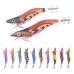 ZANLUR10pcs Luminous Wooden Shrimp Fishing Lures Artificial Squid Hook Hard Bait for Octopus Cuttlefish