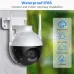 Hiseeu WHD912B 2MP Outdoor Security Camera 1080P HD IP66 Waterproof Color Night Vision AI Human Detection Wireless WiFi Camera ICSEE App