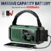 Emergency Weather Crank Radio, Portable Camping Light, 10000mAh Battery/Hand Crank/Solar Powered AM/FM Wind Up Radios, Type-Phone Charger, Flashlight, Reading Lamp, Compass, SOSurvival Alert, Power Outages Outdoor