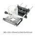 Woodworking Slotting Bracket For 65mm Trimmer 0.01mm fine adjustment Invisible Fasteners Slotting Guide Base
