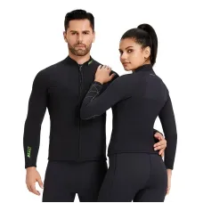 ZCCO 3mm Warm Neoprene Diving Wetsuit Back Zip Wetsuits Split Long Sleeves Thermal Swimsuit for Deep Surfing Swimming Snorkeling Water Sports