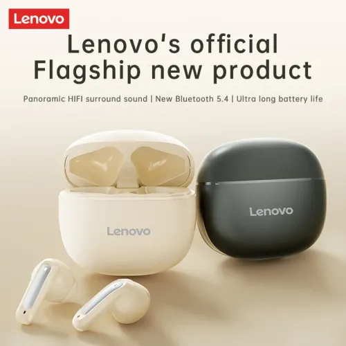 Lenovo EA140 TWS Earbuds Wireless bluetooth 5.4 Earphone 10mm Diaphragm AI Call Noise Reduction 20H Playback Low Game Latency Semi-in-ear Sports Headphones