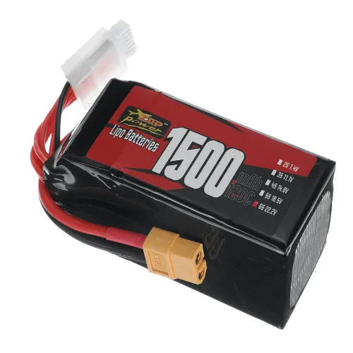 ZOP Power 6S 22.2V 1500mAh 120C 33.3Wh LiPo Battery XT60 Plug for SpeedyBee Master 5 V2  RC FPV Racing Drone