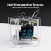 0.96 Inch ESP8266 Mini Weather Forecast Clock OLED Display Electronic Clock Diy Kit Support 2.4G Wifi Network With Case Fun Diy Soldering Loose Parts