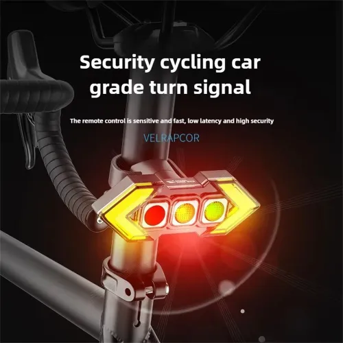 BIKIGHWireless Remote Control Left Right Turn Signals Bicycle Taillight Intelligent Brake Sensing Safety Warning Cycling Light Type-Charging Bike Rear Lights for MTB Night Riding