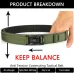 TUSH115cm Buckle Men Tactical Belt 1100Nylon Thickened Double-layer Military Belt for Outdoor Sports Police Duty Shooting Training