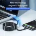 3A USB-A to Type-C Magnetic Stroage Cable Fast Charging Data Transmission Copper Core Line 1M/1.8M Long for iPhone 15 15 Plus for Huawei Pura 70 Ultra for Samsung Galaxy S24 for Xiaomi Civi 4 Pro