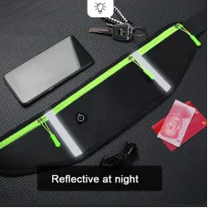 Running Black Grey Waist Bag Adjustable High Capacity Lightweight Waterproof Sports Fanny Pack for Workout Fitness Cycling