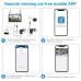 Hiseeu 8WK-12V-4HB315 5MP 8CH Wireless Security Camera System Kit with 12 inch LCD Monitor Smart Home WiFi Color Night Vision Two-Way Audio Work with Alexa EseeCloud APP Surveillance CCTV Systems