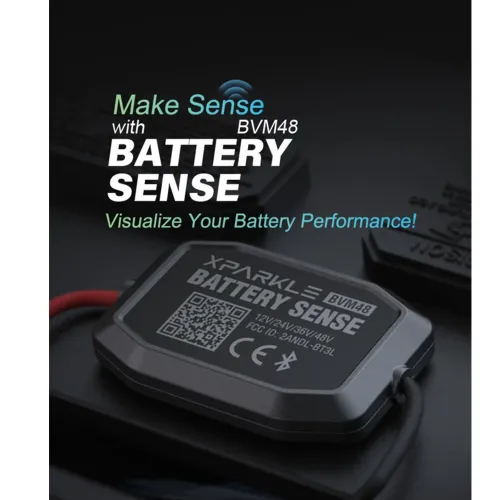 Xparkle BVM48 bluetooth Battery Monitor Real Time Monitoring for Cars Yachts Off-Road Vehicles Trucks RVs Golf Carts Electric Bicycles Motorcycles Scooters