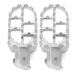 Aluminum Foot Pegs For Yamaha Motocross PW50 PW80 TTR90 TW200 Pit Dirt Bike