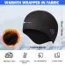 Wolfilist 1-Pack Unisex Breathable Thermal Cycling Skull Cap Winter Windproof Fleece Lined Full Coverage Headscarf Hat for Running Skiing Motorcycle Riding